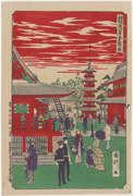 Asakusa Kinryūzan from the series Famous Places of Tokyo